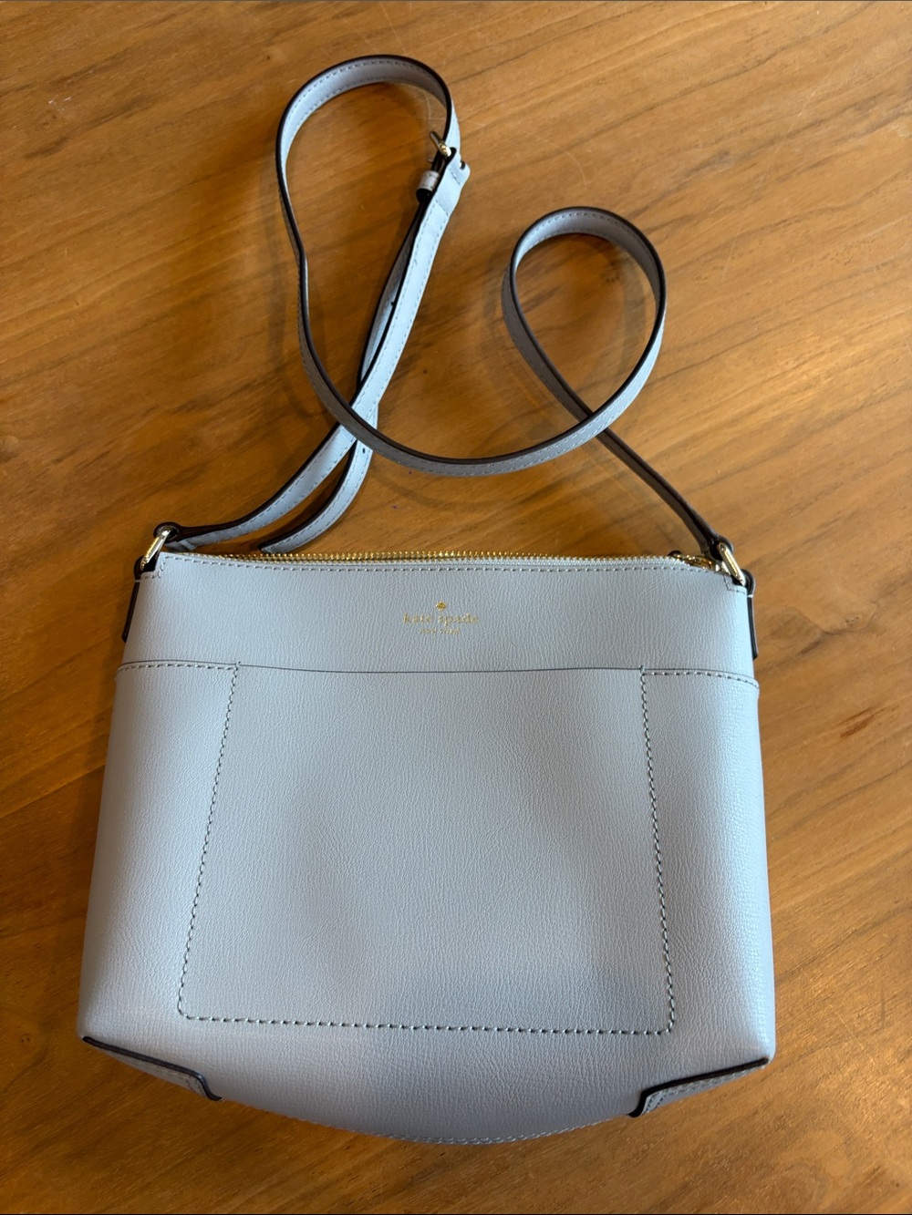 kate spade Pale Blue Leather Crossbody Bag